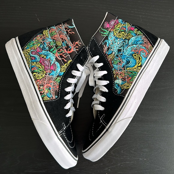 VANS SK8-HI BLACK UNDERWATER SHOES SIZE MENS 6.5, WOMENS 8 EXCELLENT CONDITION - Picture 4 of 12